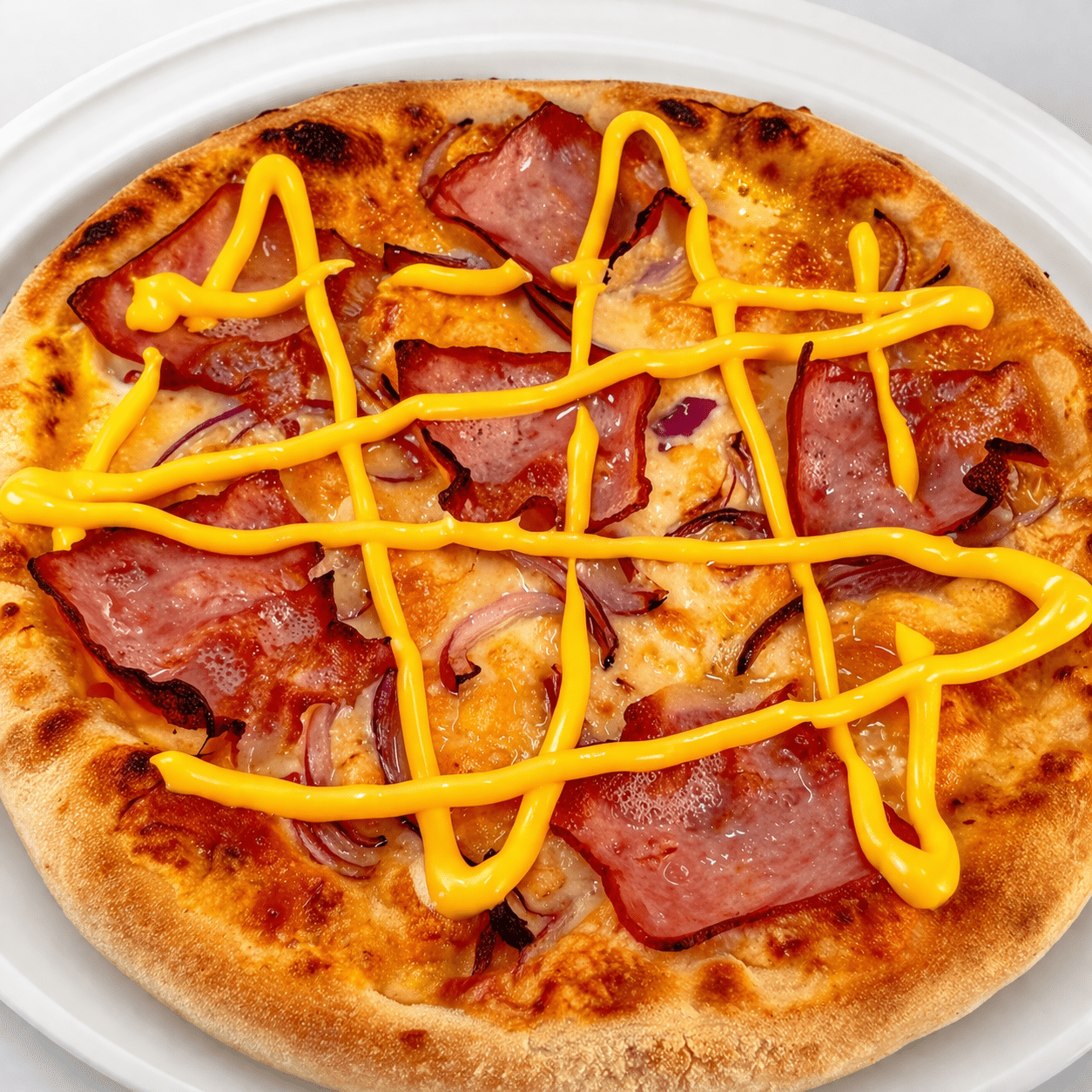 44. Cheddar pizza