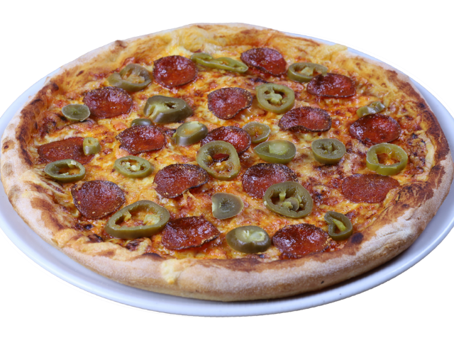 28. Pizza Jalapenos, Salami